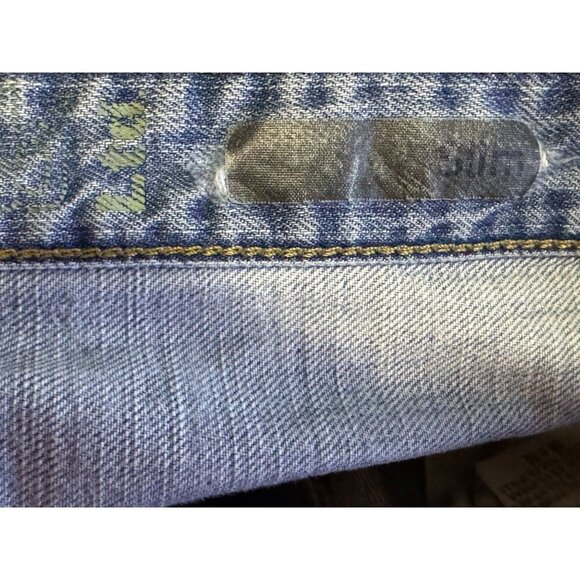 Levi's Silvertab Slim Straight Distressed Blue Jeans Flap Pockets Men's 36x32 - Picture 5 of 8